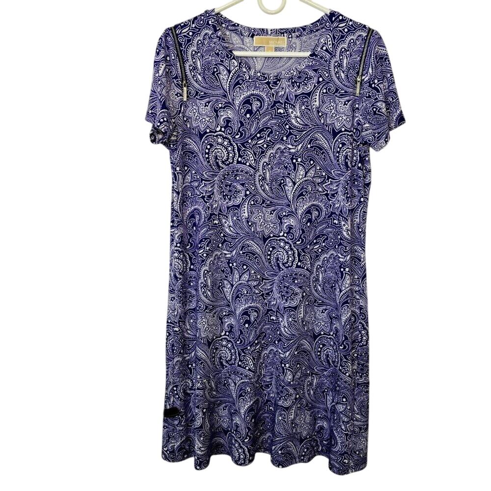 Michael Kors Paisley Blue Midi Dress‎